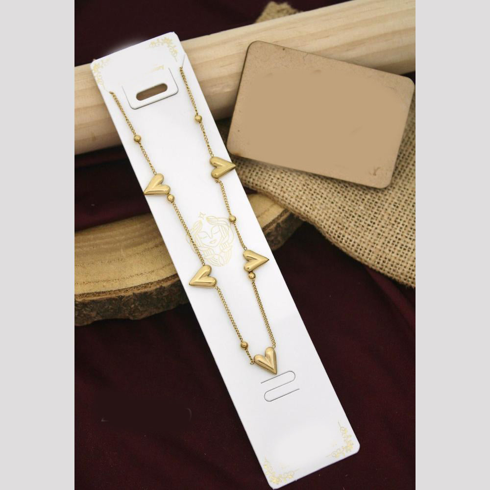 Klitz Premium Jewellery Heart Shape Necklace (Pack of 12)