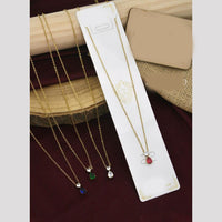 Klitz Premium Jewellery Crystal Stone Necklace (Pack of 12)