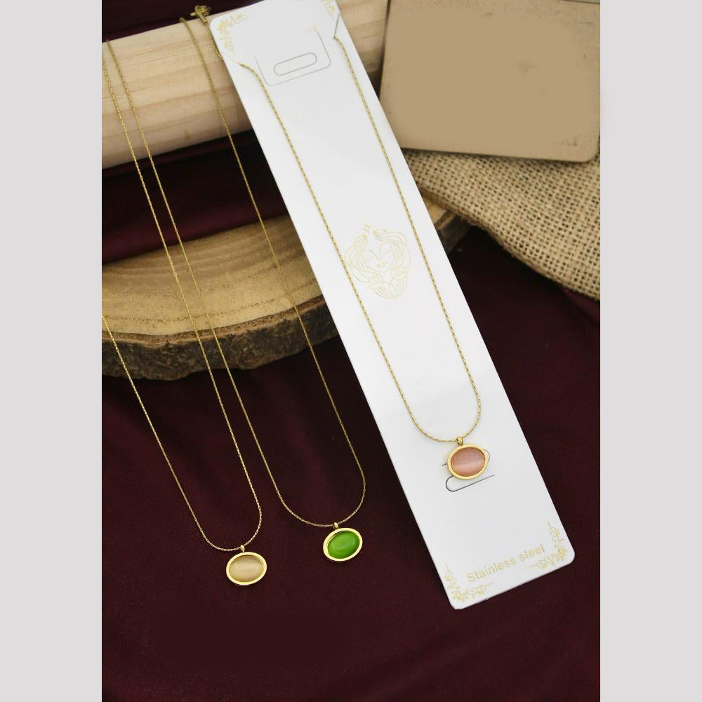 Klitz Premium Jewellery Pota Stone Necklace (Pack of 12)