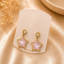 Klitz Premium Star Design Austrian Stone Studs Earrings (Pack of 12)