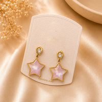 Klitz Premium Star Design Austrian Stone Studs Earrings (Pack of 12)