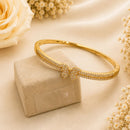 Klitz Pack Of 12 Gold Plated Butterfly Austrian Stone Openable Kada