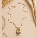 Klitz Fancy Stainless Steel Austrian Stone Butterfly Design Necklace Set (Pack of 12)
