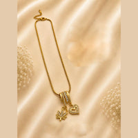 Klitz Fancy Stainless Steel Austrian Stone Necklace Set (Pack of 12)