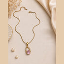 Klitz Fancy Stainless Steel Crystal Stone Designer Necklace Set (Pack of 12)