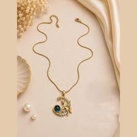 Klitz Fancy Stainless Steel Austrian Stone Designer Necklace Set (Pack of 12)