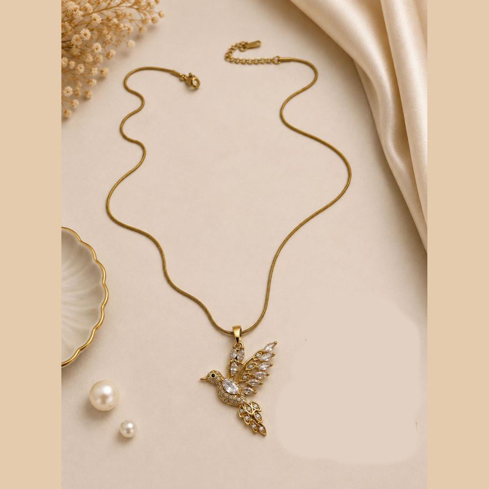 Klitz Fancy Stainless Steel Crystal Stone Designer Necklace Set (Pack of 12)