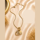 Klitz Fancy Stainless Steel Austrian Stone Designer Necklace Set (Pack of 12)