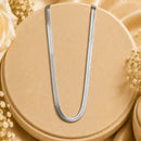 Klitz Classic Silver Plated Chain For Men And Women