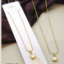 Klitz Stunning Gold Plated Stainless Steel Chain Pendant