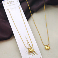 Klitz Stunning Gold Plated Austrian Stone Chain Pendant