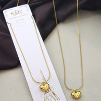 Klitz Stunning Gold Plated Austrian Stone Chain Pendant