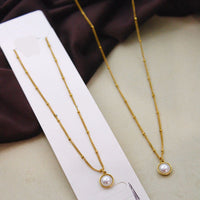 Klitz Stunning Gold Plated Stainless Steel Chain Pendant