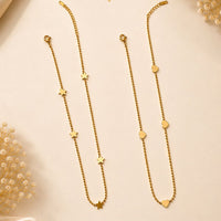 Klitz Stunning Gold Plated Stainless Steel Chain Pendant (Assorted Designs)