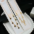 Klitz Premium Stainless Steel Clover Chain Necklace (Set of 12)