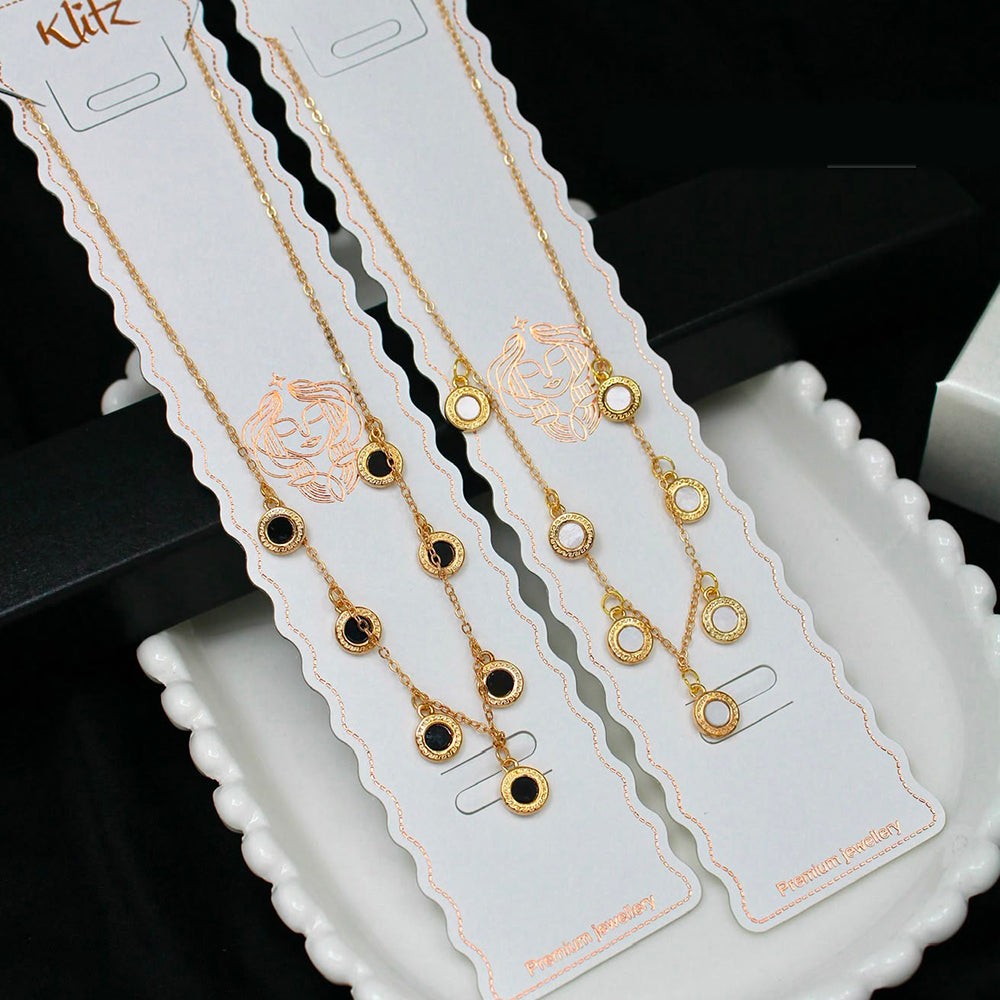 Klitz Premium Stainless Steel Chain Necklace (Set of 12)