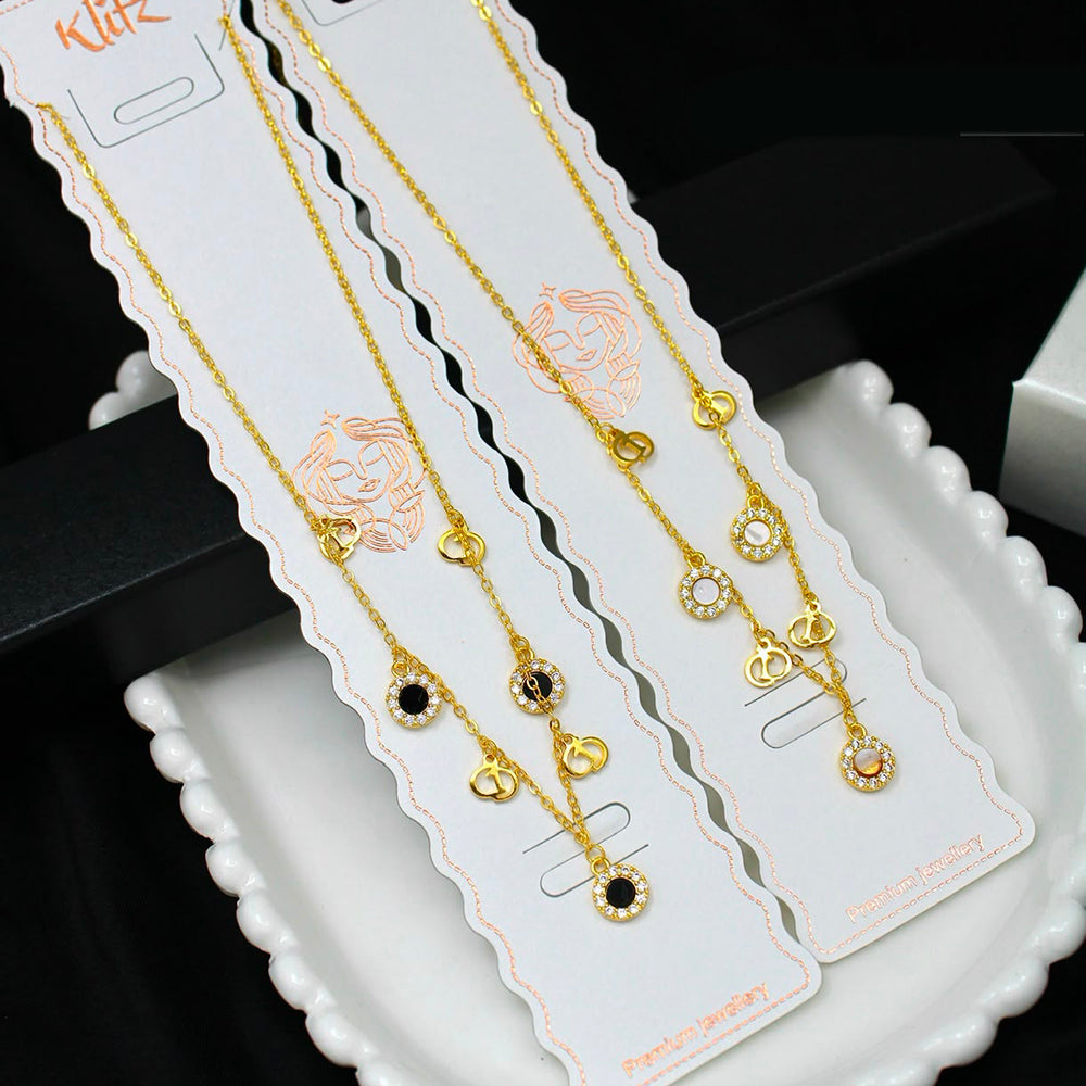 Klitz Premium Stainless Steel Chain Necklace (Set of 12)