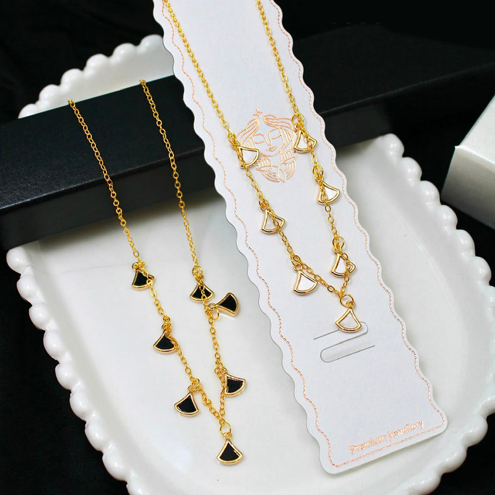 Klitz Premium Stainless Steel Chain Necklace (Set of 12)