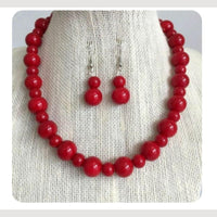 Dhirish International Classic Pearl Jewellery Necklace Set