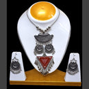 Dhirish International Oxidised Plated Necklace Set