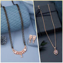 Dhirish International Elegant Ensemble American Diamond Combo Set