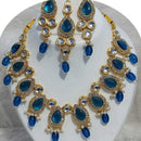 Dhirish International Royalty Glam Pota Kundan And Pearl Necklace Set