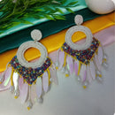 Dhrish International Vibrant Handmade Multi Color Dangler Earrings