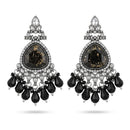 Dhirish International Premium Crystal Stone And Beads Dangler Earrings 