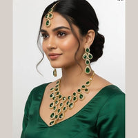 Dhirish International Graceful Crystal Stone Necklace Set 