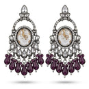Dhirish International Stylish Kundan Stone And Beads Dangler Earrings