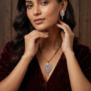 Dhirish International Ethnic Austrian Stone And Beads Mangalsutra