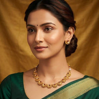 Dhirish International Pota Stone Designer Necklace Set for Women
