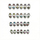 Pusti Art & Craft Royal Enamel Dangler Earrings