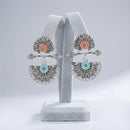 Pusti Art & Craft Royal Enamel Dangler Earrings