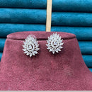 Dhiraj Sales Silver Plated American Diamond Studs Earrings