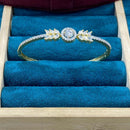 Dhiraj Sales Gold Plated American Diamond Openable Bracelet