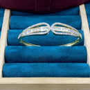 Dhiraj Sales Gold Plated American Diamond Openable Bracelet