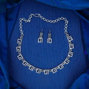 Dhiraj Sales Silver Plated Austrian Stone Necklace Set
