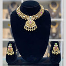Dhiraj Sales Antique Finish Pota Stone Necklace Set