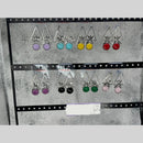 Raj Imitation Oxidised Plated Pota Stone Premium Dangler Earrings for Women (Pack of 50)