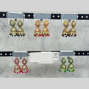 Raj Imitation Traditional Austrian Stone And Pearl Jhumki Earrings for Women (Set of 60)