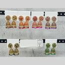 Raj Imitation Traditional Pota Stone And Pearl Jhumki Earrings for Women (Set of 60)