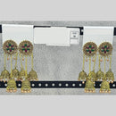 Raj Imitation Traditional Pota Stone And Austrian Pearl Jhumki Earrings for Women (Set of 20)
