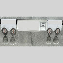 Raj Imitation Oxidised Elegant Pearl Jhumki Earrings (Set of 60)