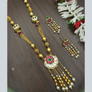 Tanish Art Jewellery Classic Pota Stone With Matching Earrings Necklace Set