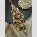 Tanish Art Jewellery Pota Stone And Pearls Kamar Challa