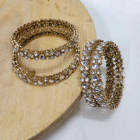 Tanish Art Elegant Kundan Bangles Set for Women