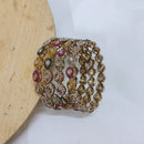 Tanish Art Jewellery Crystal And Pearl  Bangles Set