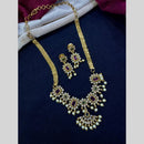 Tanish Art Jewellery Timeless Grace Pota Stone And Pearl Necklace Set