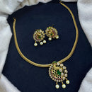 Tanish Art Jewellery Artistry Shine Austrain Stone And Pearl Necklace Set 